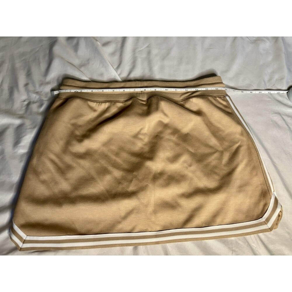 Spalding Women's Elastic Waist Side Pockets Relaxed Fit Skort Size Medium Beige - Picture 7 of 9